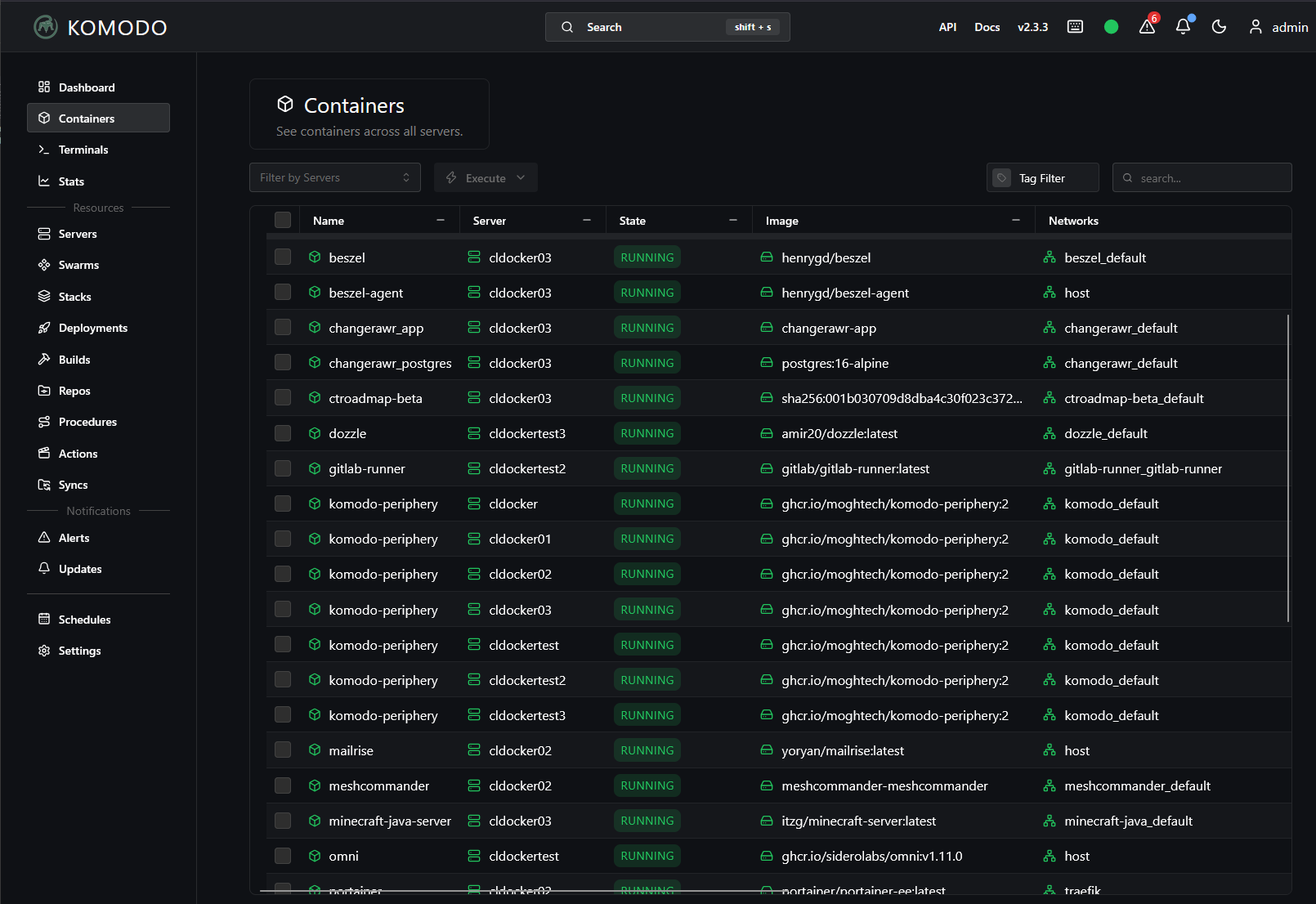 Running komodo for docker container managment in the home lab