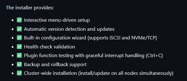 This installer provides interactive and automatic setup