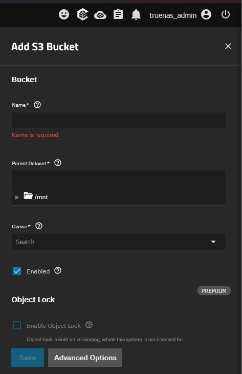 Adding a new s3 bucket