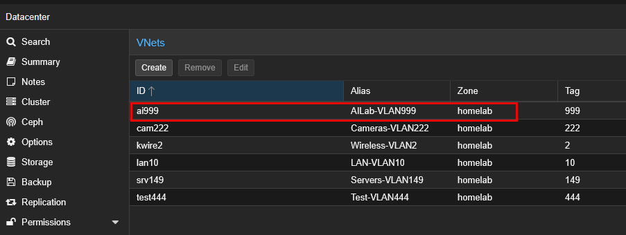 Creating a new proxmox sdn network for ai agents to live
