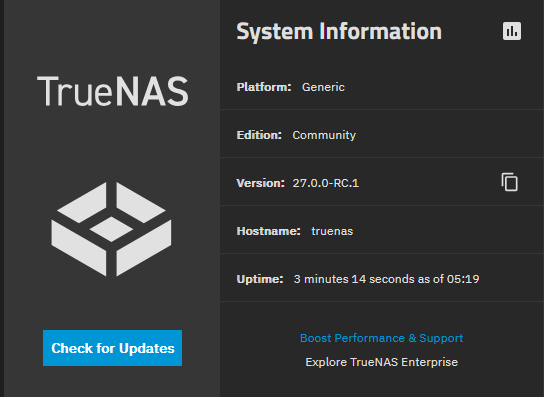 Truenas 27 rc1
