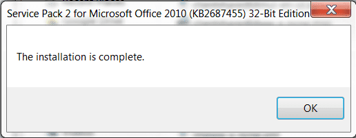 ms office 2010 standard service pack 2