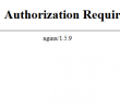 How to properly setup nginx local authentication
