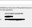 VMware vSphere 6 available memory resources in the parent resource pool are insufficient
