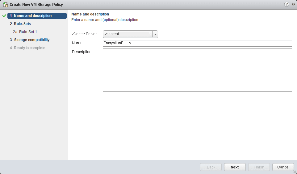 encrypt11 VMware vSphere 6.5 Configure Encrypted VMs