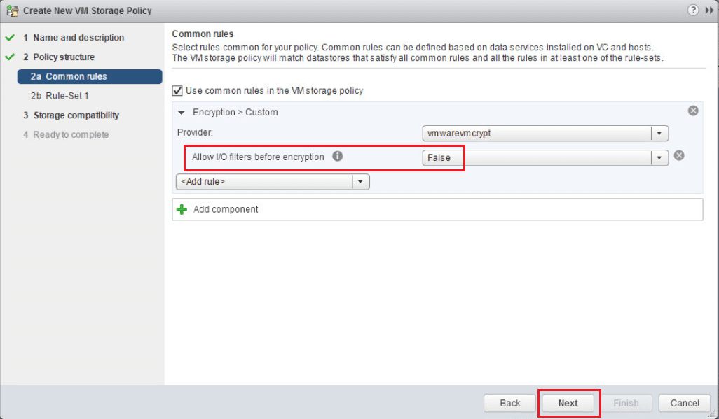 encrypt15 VMware vSphere 6.5 Configure Encrypted VMs