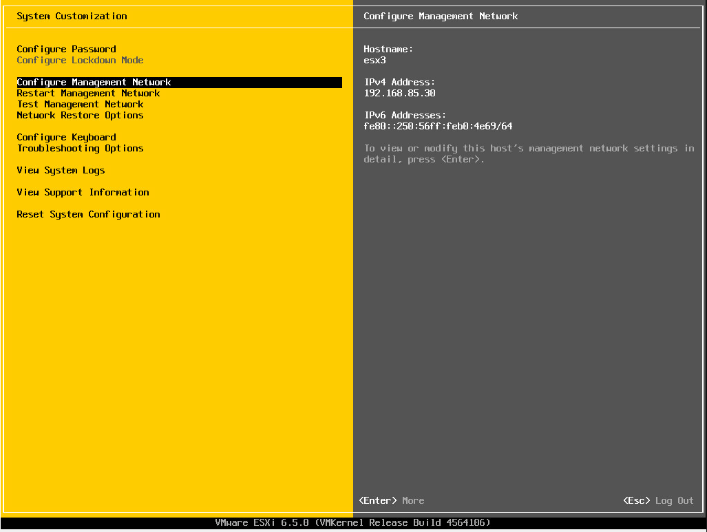 how to re install vm esxi 6.5