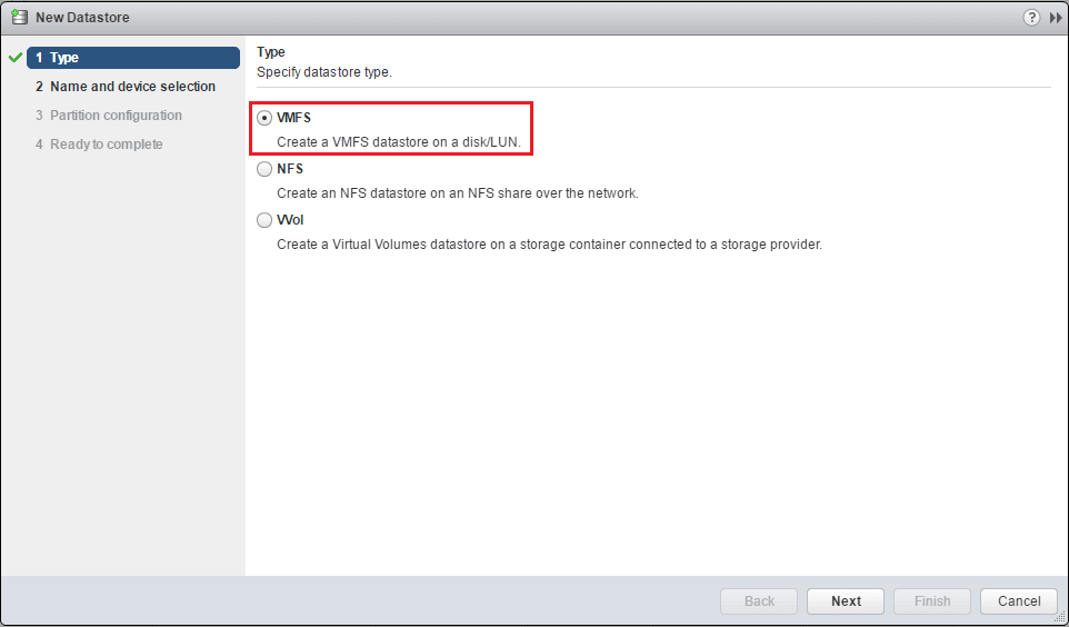 vmfs6_02 How to Create VMFS 6 Datastore in VMware vSphere 6.5