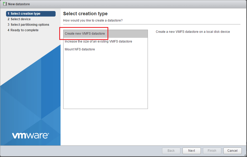 vmfs6_09 How to Create VMFS 6 Datastore in VMware vSphere 6.5