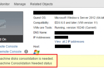 VMware Disk Consolidation unable to access file since it is locked
