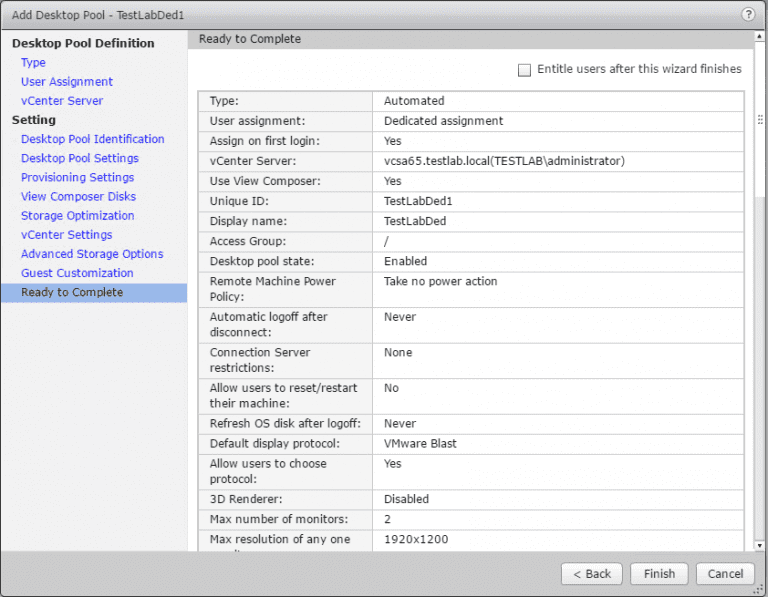 Create Dedicated Linked Clones with VMware Horizon View 7.1 Virtualization Howto