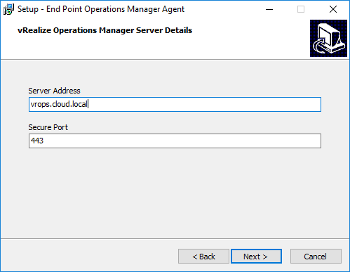 02-Choose-your-vRealize-Operations-Manager-6.6-Endpoint-Agent-Server-and-Port