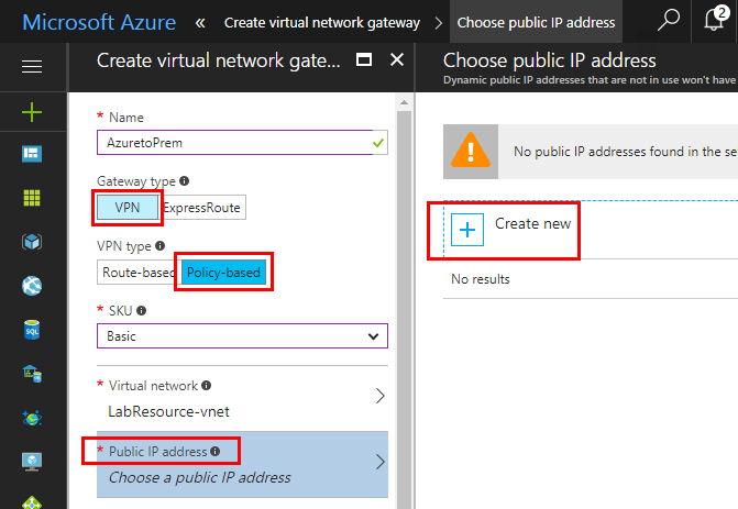 Create-the-Azure-Virtual-Network-Gateway