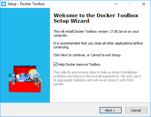 Docker-Toolbox-for-Windows-Install-begins
