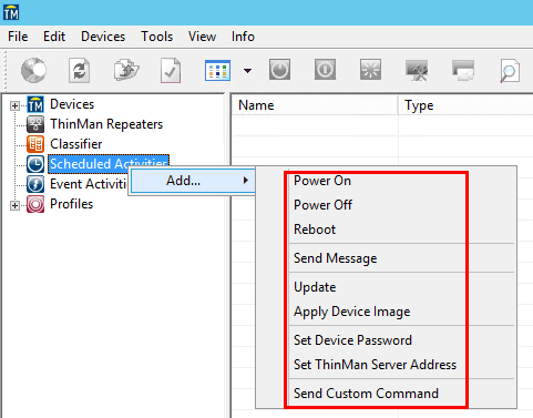 Praim-ThinMan-Scheduled-Activities-thin-client-PC-actions