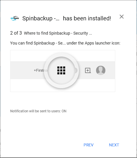Spinbackup-installation-complete-wizard-step-2