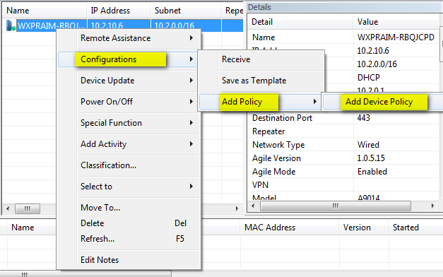 Thin-client-management-adding-device-policy