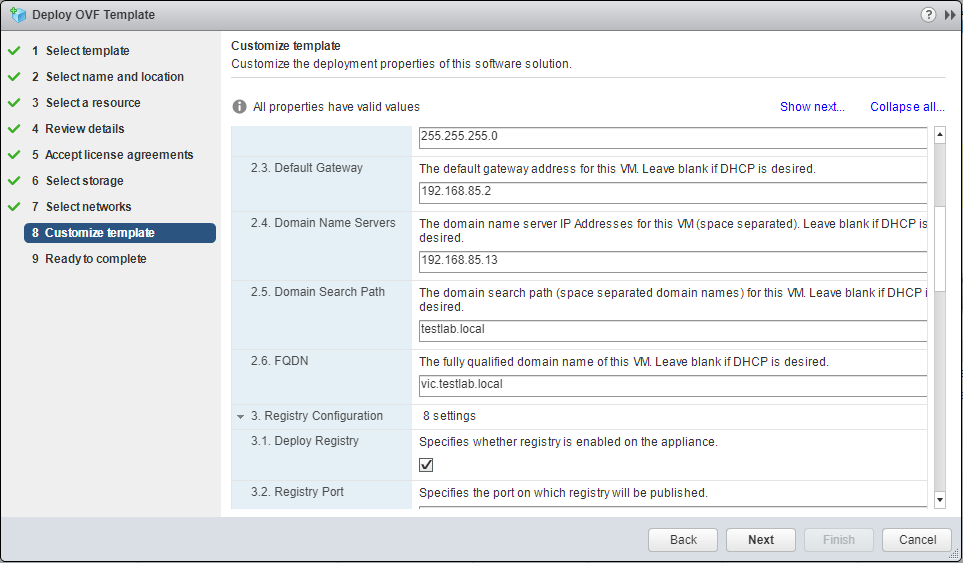 VMware-vSphere-Integrated-Containers-Template-customization