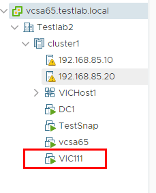 VMware-vSphere-Integrated-Containers-appliance-deployed