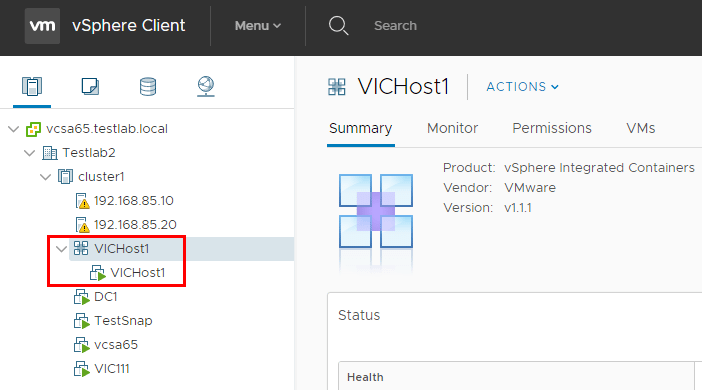 vSphere-Integrated-Containers-VIC-Host-is-provisioned-in-vCenter