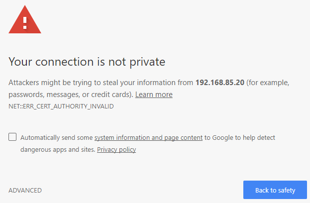 Browser-certificate-error