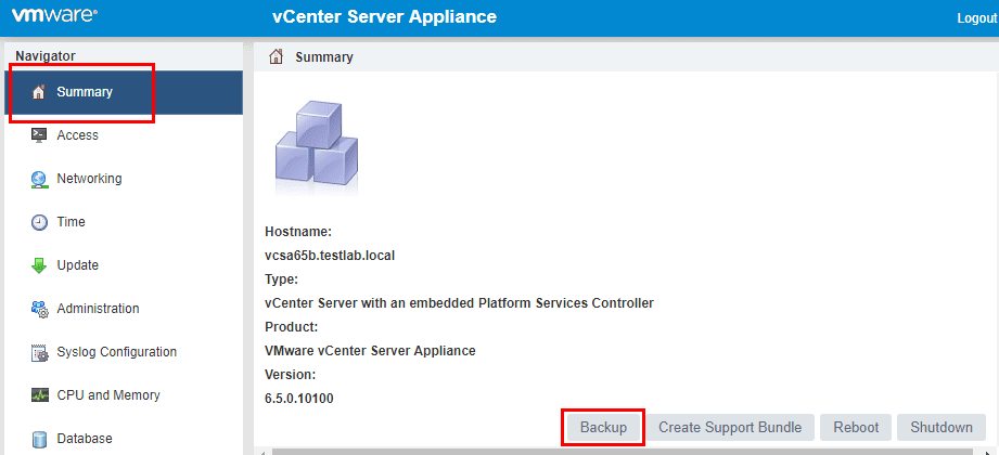 Setup-the-Backup-from-the-VCSA-6.5-VAMI-interface