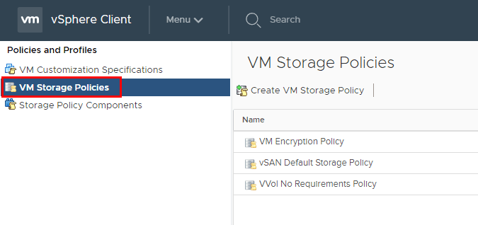 Create-a-New-VM-Storage-Policy Using VMware VM Storage Policies