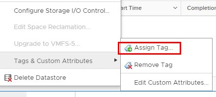 Select-to-tag-a-datastore Using VMware VM Storage Policies