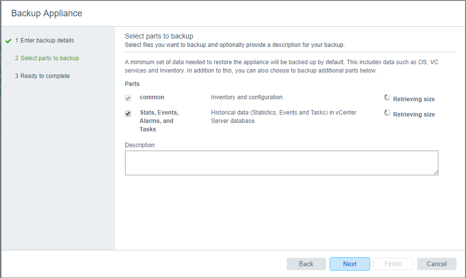 VCSA-6.5-backp-proceeds-without-error