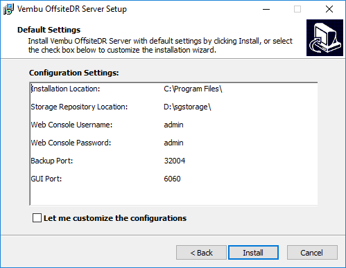 Choosing-Vembu-OffsiteDR-Server-customization-options