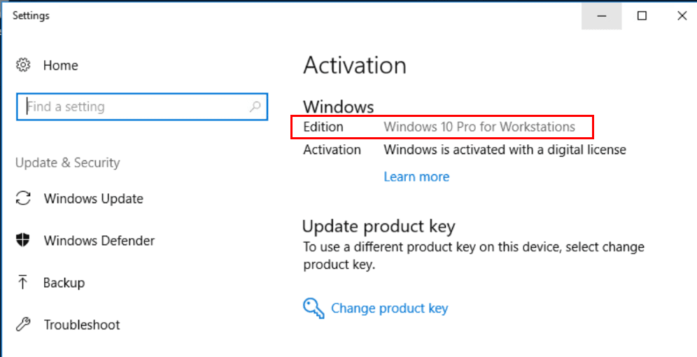Confirming-Windows-10-Pro-for-Workstations-version