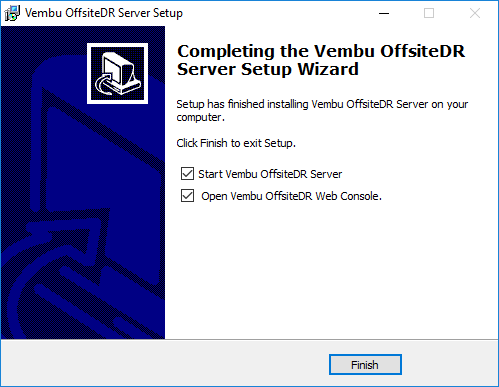 Installation-of-Vembu-OffsiteDR-server-finishes