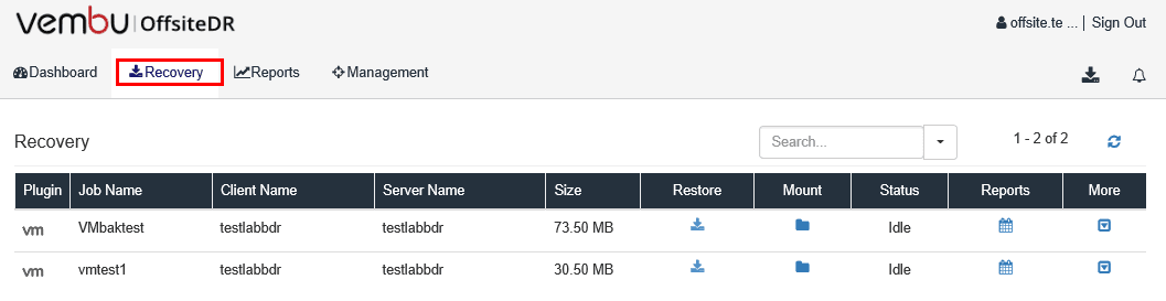 Vembu-OffsiteDR-server-allows-restoring-from-the-replicated-backups