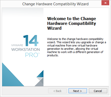 Change-Hardware-Compatibility-Level-wizard-begins