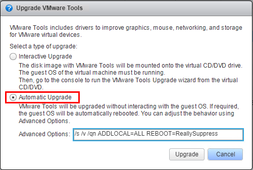 Choosing-the-VMware-Tools-Upgrade-option