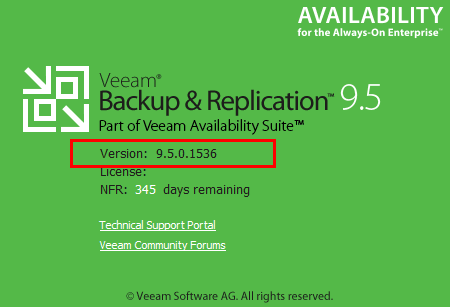 Verify-Veeam-Backup-and-Replication-9.5-Update-3-version