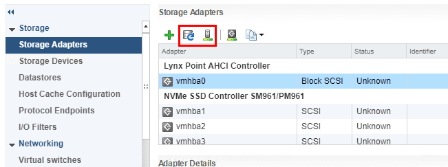 Refreshing-and-rescanning-the-host-storage-subsystem