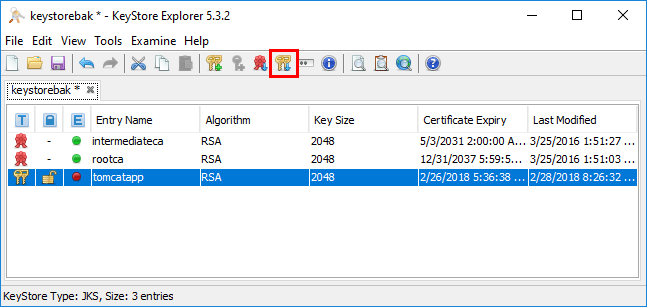 Importing-the-keypair-using-Keystore-Explorer
