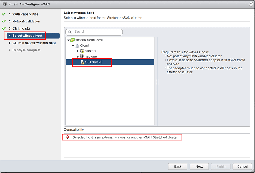 Selected-host-is-an-external-witness-for-another-vSAN-Stretched-cluster