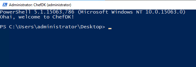 Chef-Development-Kit-PowerShell-prompt-with-modules-installed
