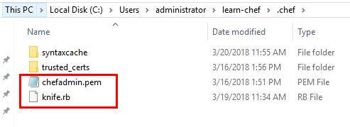 Knife-configuration-file-and-private-key-for-connecting-to-server