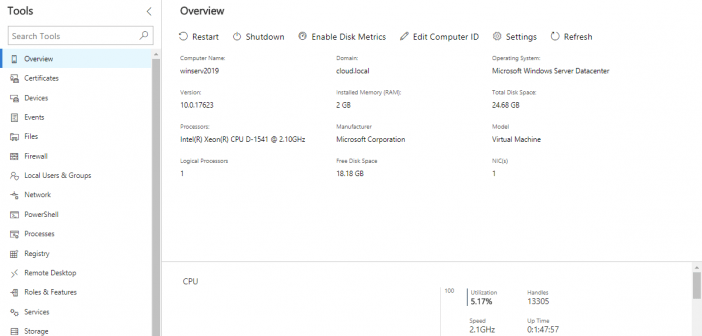 Project-Honolulu-dashboard-on-Windows-Server-2019