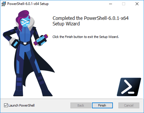 The-process-to-install-PowerShell-Core-in-Windows-10-completes