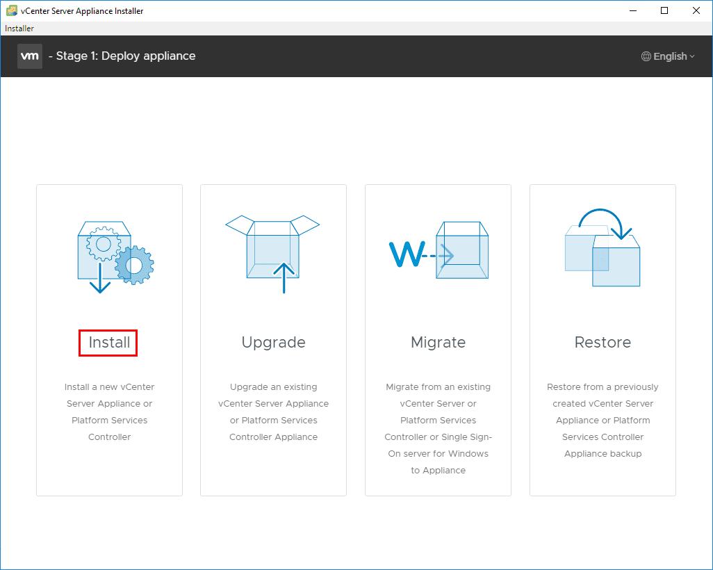 Choose-the-Install-Option-to-install-a-new-VCSA-6.7-appliance