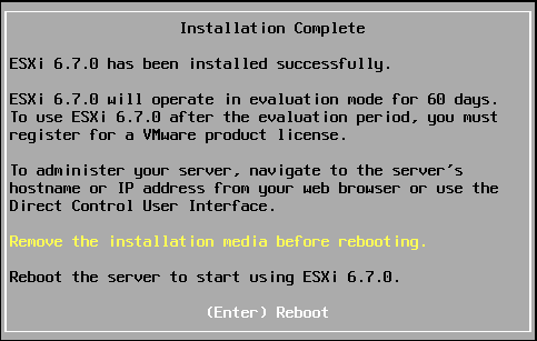 The-ESXi-6.7-install-completes-successfully