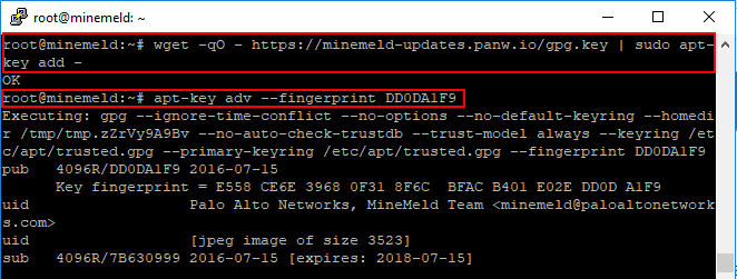 Adding-MineMeld-GPG-key-and-checking-the-signature