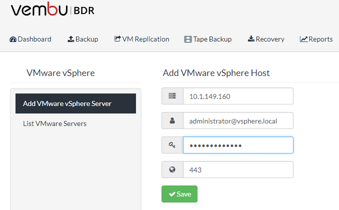 Adding-a-VMware-vSphere-6.7-vCenter-Server-connection-in-Vembu-BDR-Suite-3.9.1-Update-1
