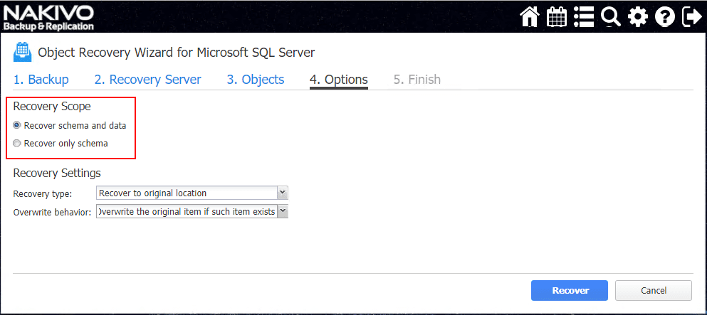 NAKIVO-Backup-Replication-SQL-Server-2017-object-recovery-options