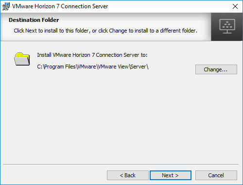 Select-the-Horizon-7.5-Connection-Server-Destination-Folder-during-install
