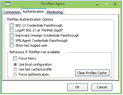 ThinMan-agent-authentication-settings